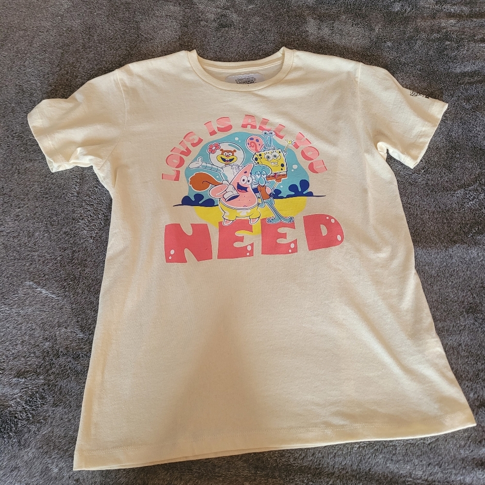 RSQ x SpongeBob t-shirt size m NWOT